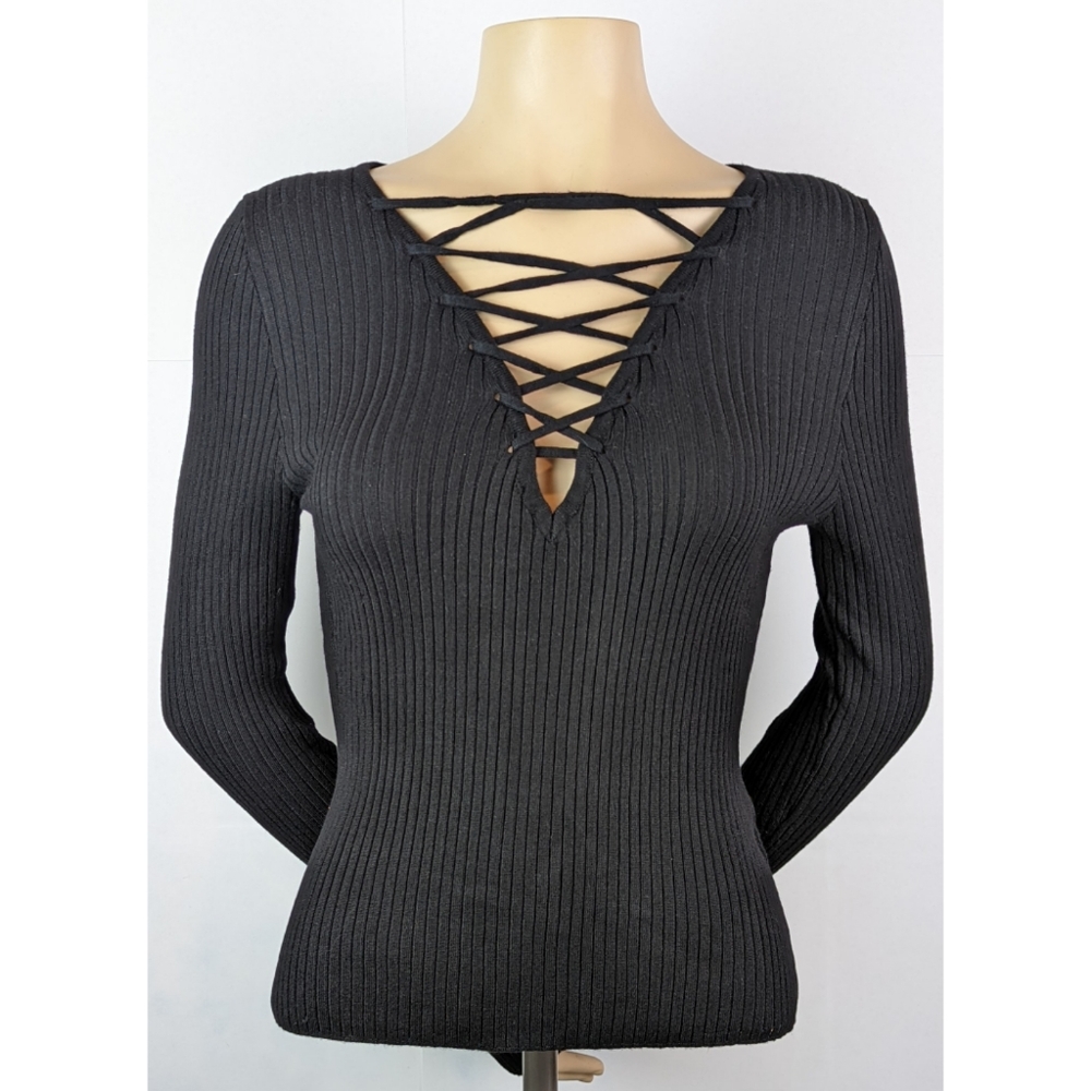 FOREVER 21 ribbed long-sleeve top